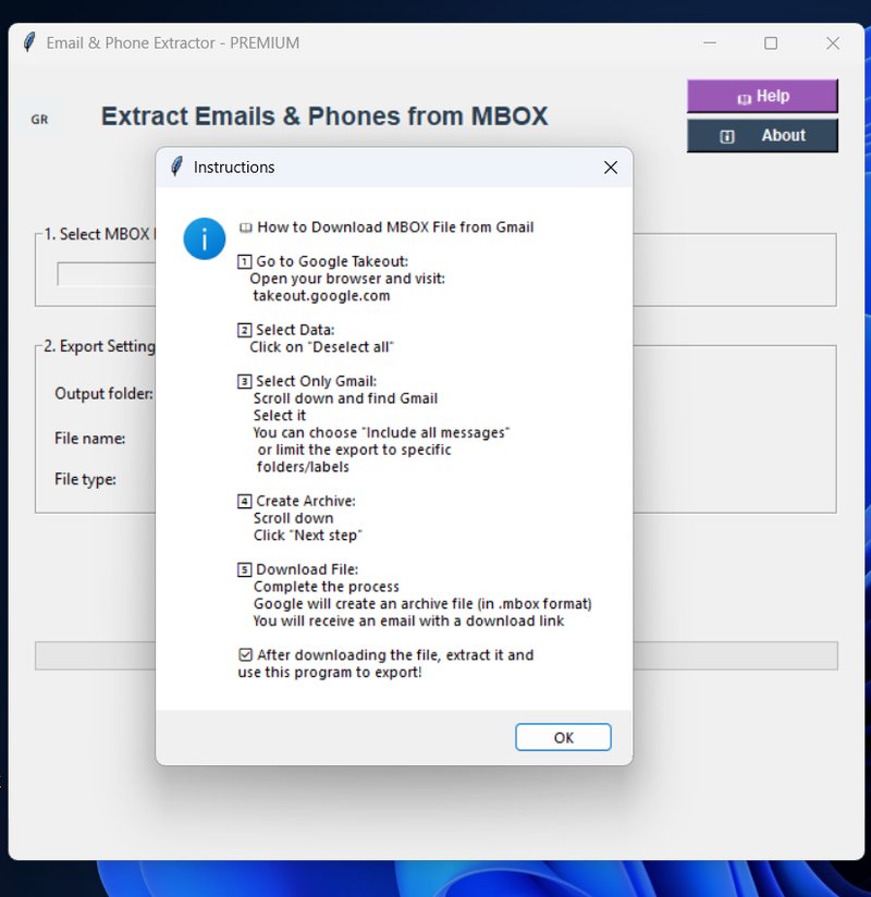 MailExtractor Screenshot 4