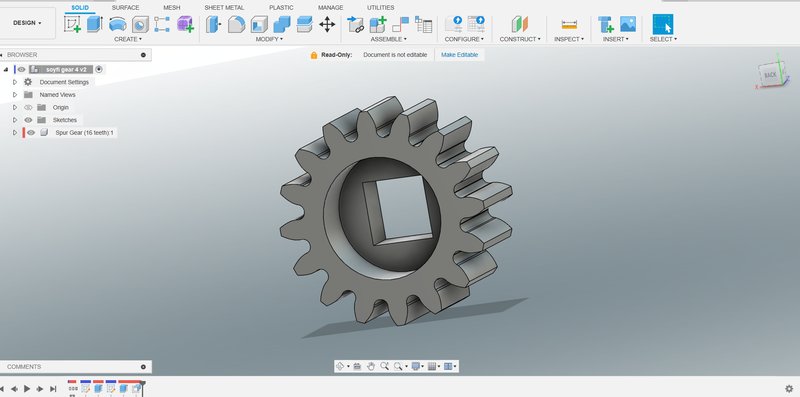 Ice Cream Machine Gears Design